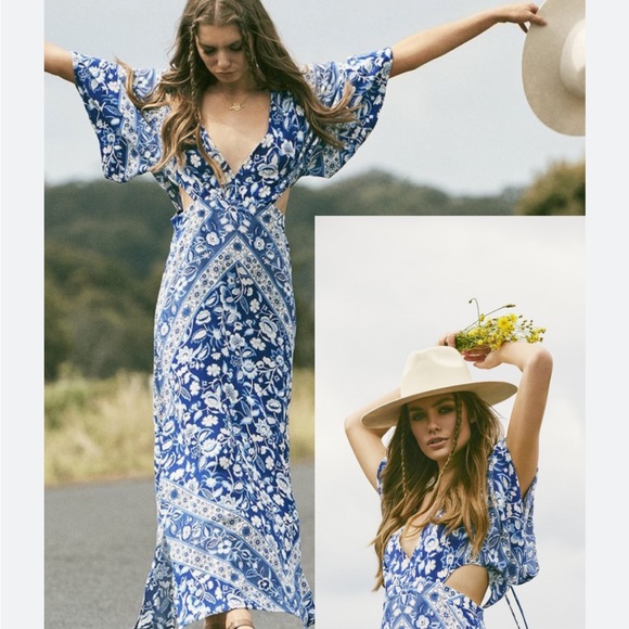 Spell Lolita Cutout Maxi Dress - Picture 4 of 10